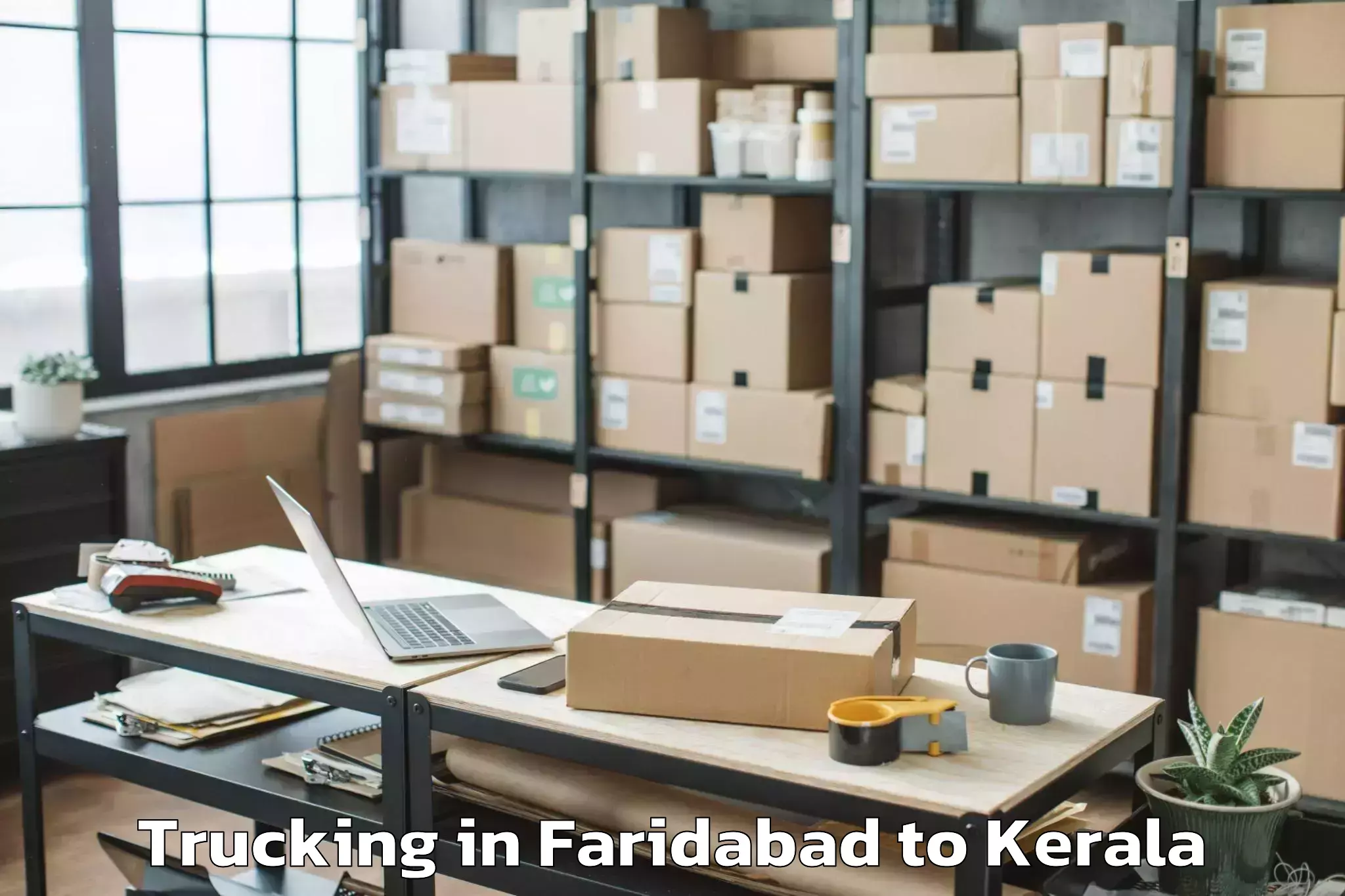 Book Your Faridabad to Kannangad Trucking Today